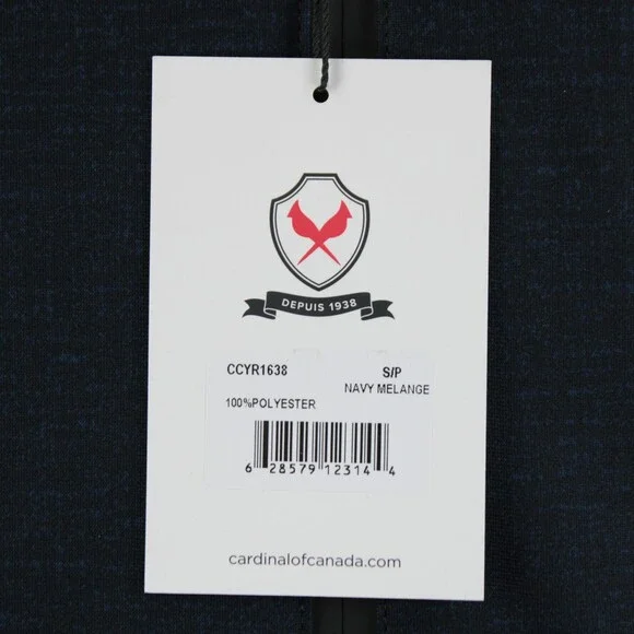 Cardinal of Canada NWT Polyester Hooded Jacket Size Small US In Blue Melange